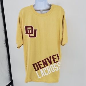 Vintage University of Denver Mens Lacrosse T Shirt